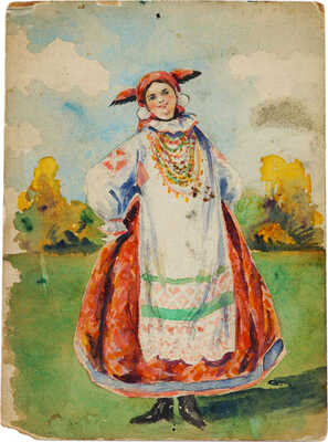 Кузнецов Константин Константинович. Девушка в национальном костюме 